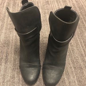 Rag and Bone Booties Leather Black 6